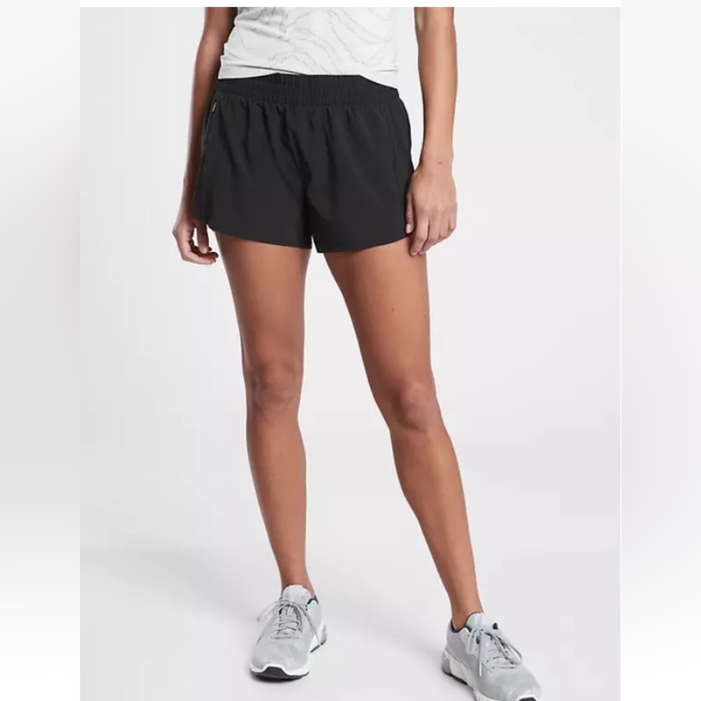 Athleta Black Hustle 3” Lined Athletic Running Shorts Workout NWT Size 1X